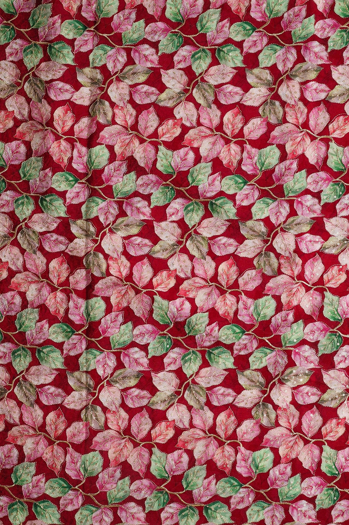 Baby Pink And Rani Pink Unstitched Lehenga Set Fabric (3 Piece)