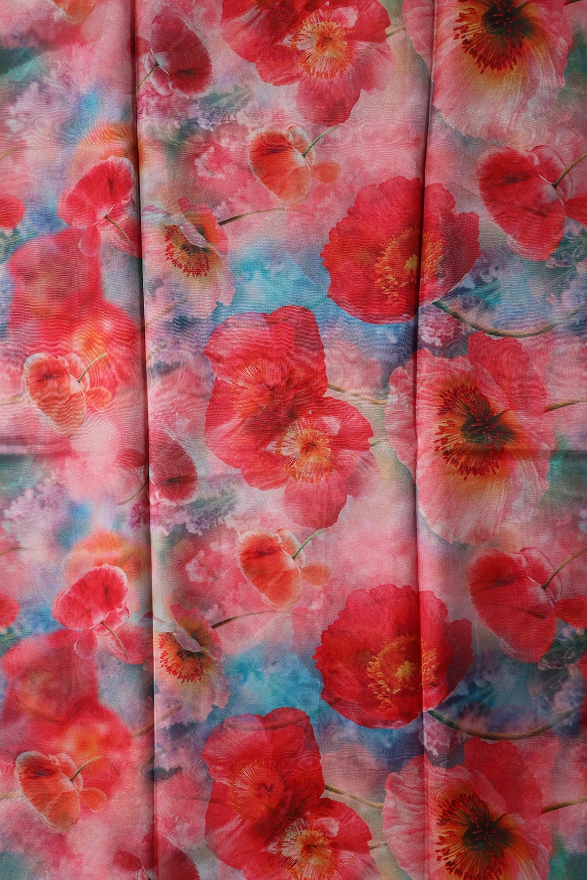 White And Pink Unstitched Lehenga Set Fabric (3 Piece)