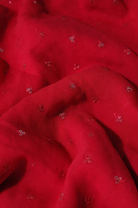 Thumbnail for Red And Black Unstitched Lehenga Set Fabric (3 Piece)