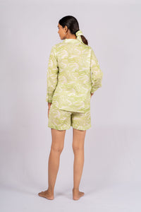 Thumbnail for Luminae Lime Green Linen Co-ord Set